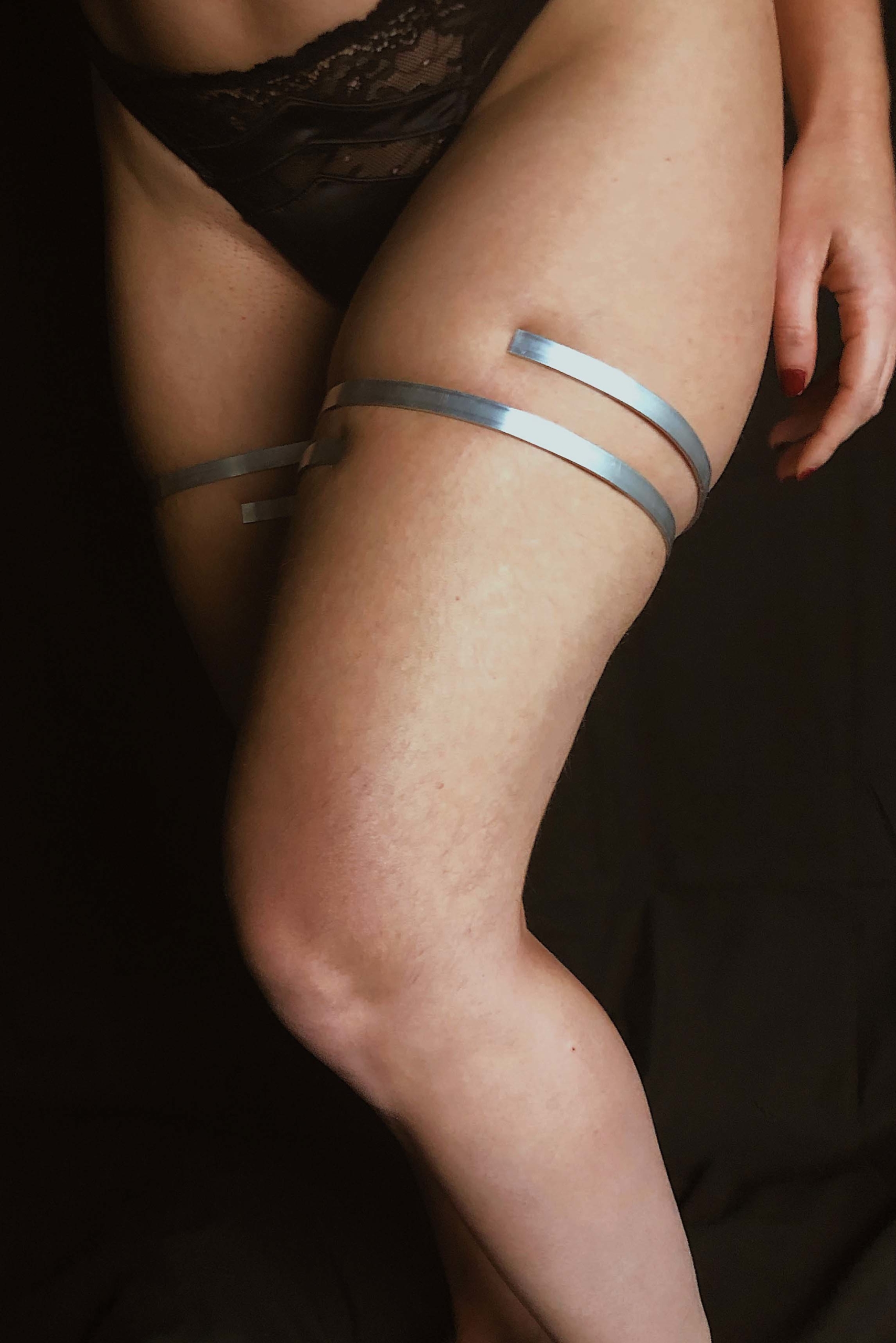 Jarretières BDSM en métal Le Diraison