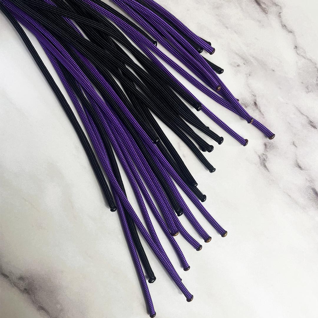 martinet_BDSM_paracorde_brin_bout_brule_violet_et_noir_le_diraison_2 copie