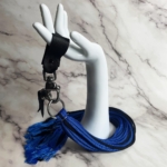 Martinet BDSM lesté paracorde bleu et noir swing Tchernobyl Le Diraison