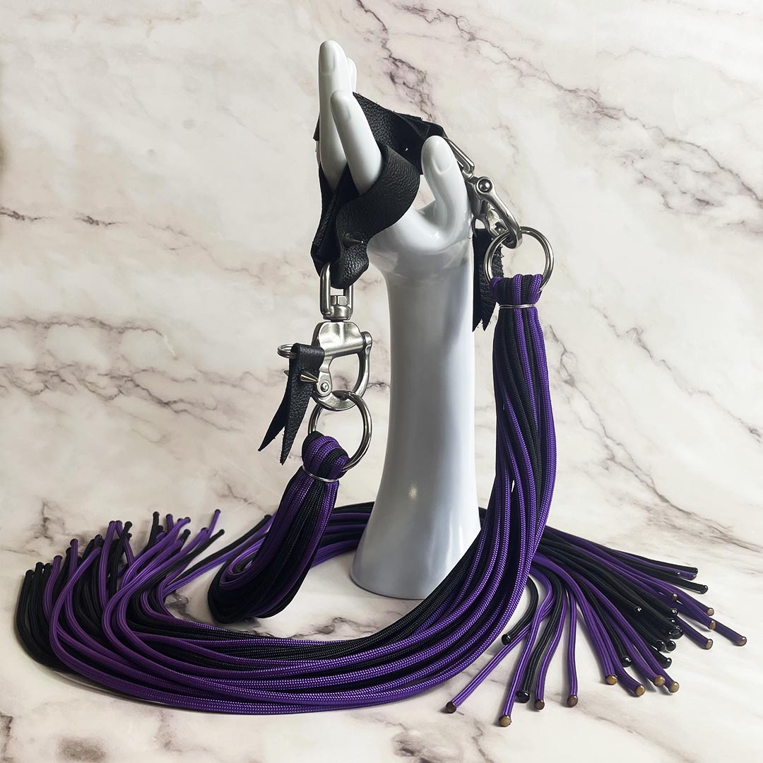 paire_martinet_BDSM_paracorde_swing_bout_brule_violet_et_noir_le_diraison copie